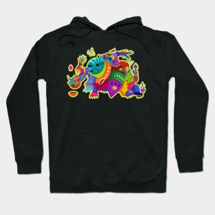 elephant Is Fun art Hoodie